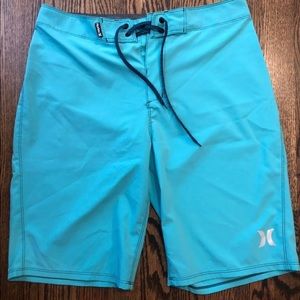 Mens teal Hurley board shorts size 29